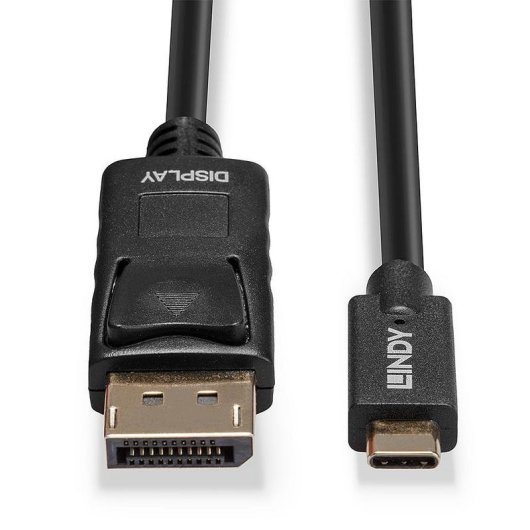 Cable adaptateur USB Type C à DisplayPort 10 m noir Lindy