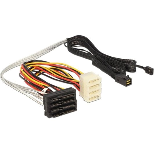Cabo DeLOCK 83391 Mini SAS HD SFF 8643 para 4x SAS SFF 8482 1 m