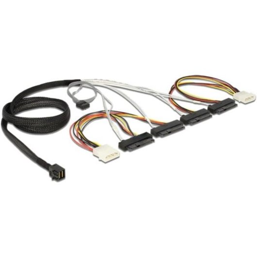 Cabo DeLOCK 83391 Mini SAS HD SFF 8643 para 4x SAS SFF 8482 1 m