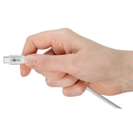 Cavo USB-C a USB-C Goobay 3 m USB 2.0 Tessuto Intrecciato