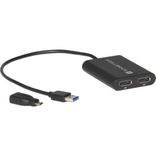 Grafikadapter USB Sonnet USB3-DDP4K 4K Schwarz