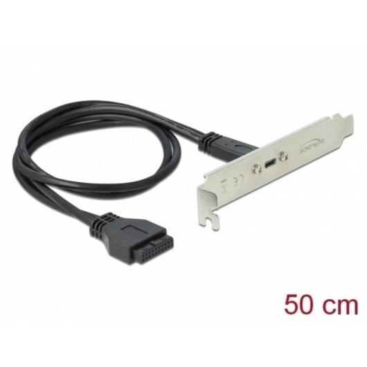 Cable USB Delock 0,5 m USB 3.2 Gen 1 USB-C a Encabezado de Placa Base