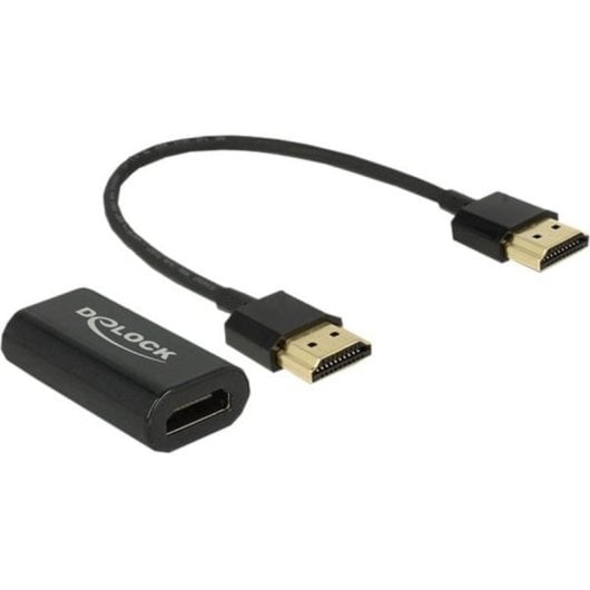 Adaptateur HDMI vers VGA DeLOCK 0,15 m Noir