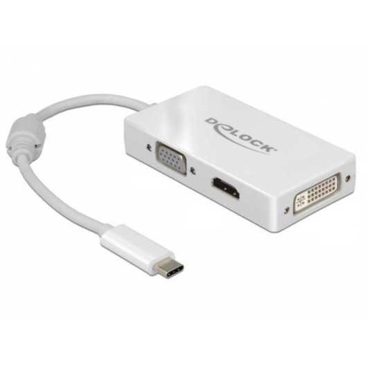 Adattatore USB-C per VGA, HDMI e DVI DeLOCK