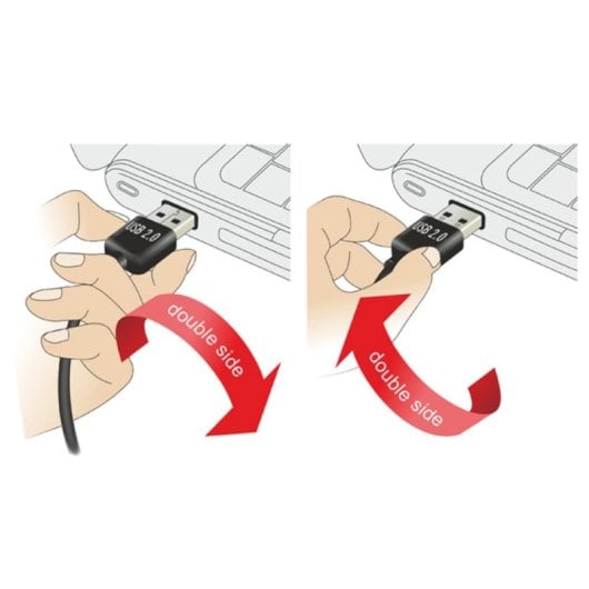 Cable USB 2.0 DeLOCK 3 m Macho a Micro-USB B Negro