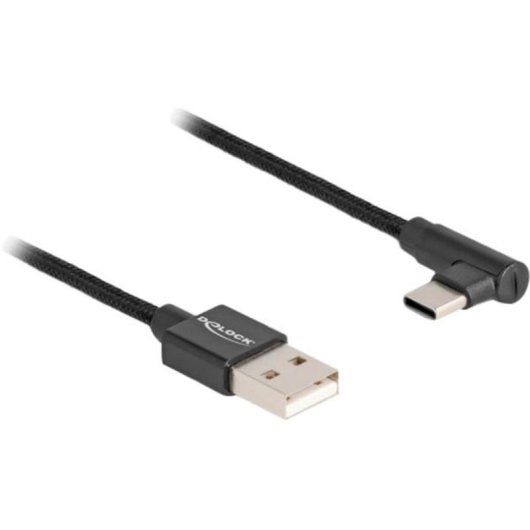 Cable USB 2.0 Delock Tipo-A macho a USB-C macho de 3 m negro