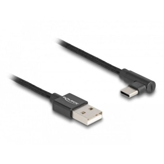 Cable USB 2.0 DeLOCK macho USB-A a macho USB-C de 2 m negro