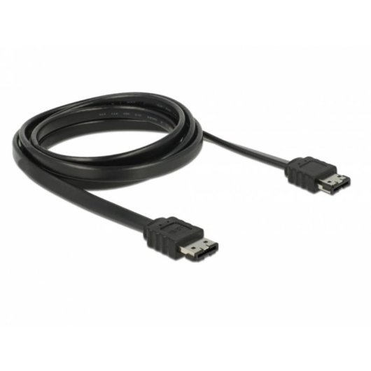 Cabo eSATA DeLOCK 2 m SATA II Preto Macho/Macho