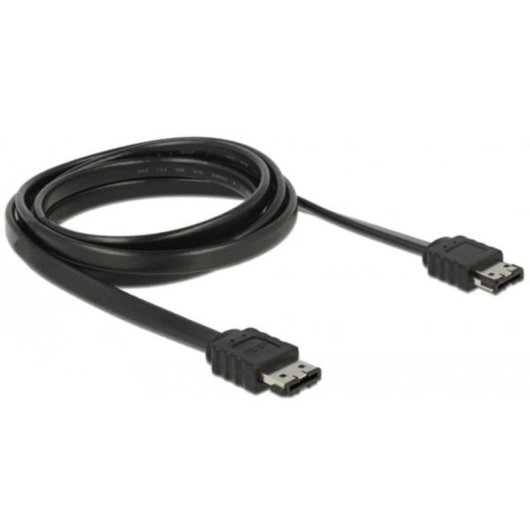 Cabo eSATA DeLOCK 2 m SATA II Preto Macho/Macho