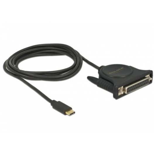 Cavo parallelo DeLOCK USB-C a DB25 1,8 m Nero