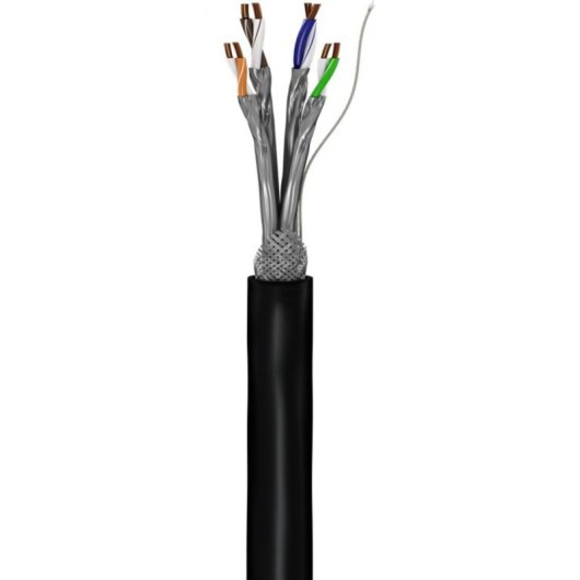Cable de red exterior Goobay Cat7 S/FTP 305 m Negro