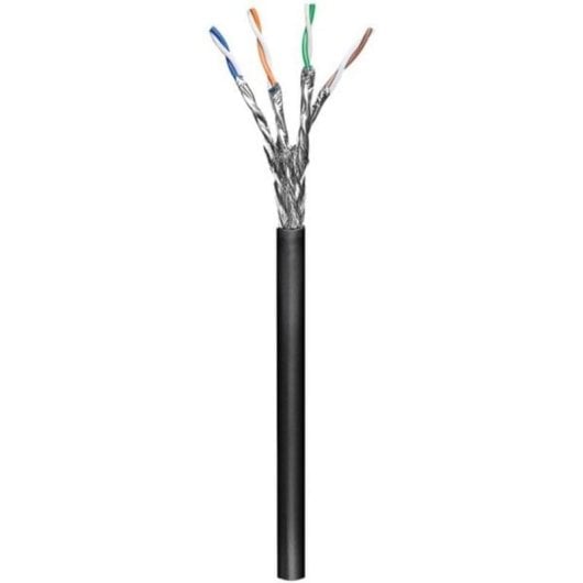 Cable de red exterior Goobay Cat7 S/FTP 305 m Negro