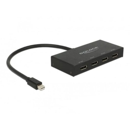 Divisor DisplayPort DeLOCK 1x miniDP a 4x DP 4K