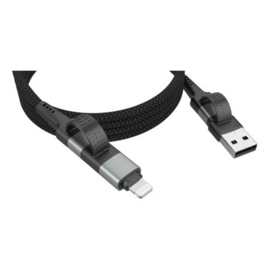 Câble de charge magnétique 4 en 1 Ansmann 1,2 m USB A/USB C et USB C/Lightning