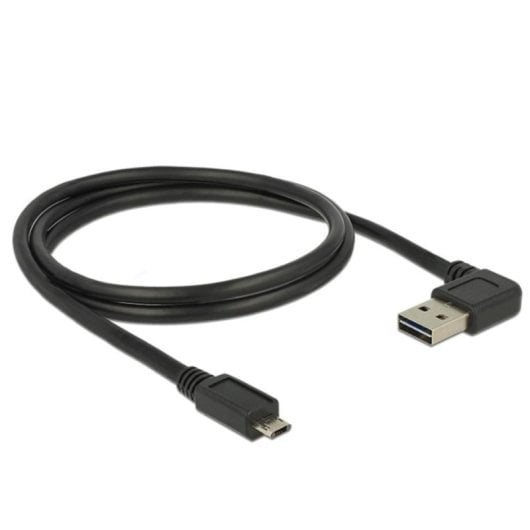 Cabo USB Delock 1 m USB 2.0 A Macho para Micro-USB B Macho Preto