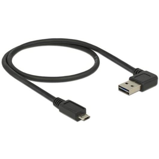 Cavo USB Delock USB 2.0-A a Micro-USB B 0,5 m Nero contatti dorati