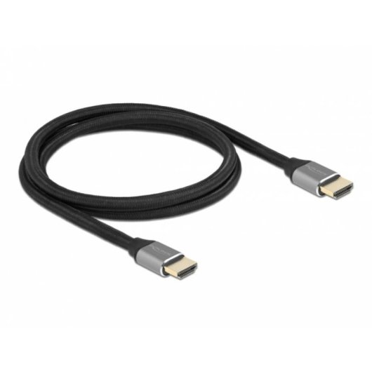 Cable HDMI Delock Ultra Alta Velocidad 48 Gbps 8K 60 Hz 1 m Gris