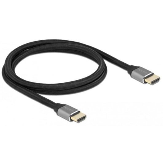 Cable HDMI Delock Ultra Alta Velocidad 48 Gbps 8K 60 Hz 1 m Gris