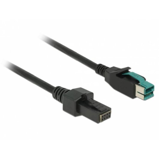 Cavo di trasmissione DeLOCK PoweredUSB 12V Nero 2 m
