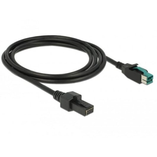Cavo di trasmissione DeLOCK PoweredUSB 12V Nero 2 m