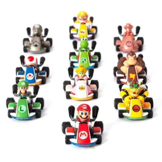 Figur Tomy Mario Kart Pullback Racers Multifarben
