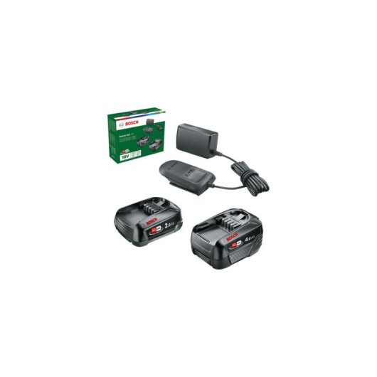 Kit de carregador e baterias Bosch Starter-Set 18V 2 x Akku (2,0 Ah + 4,0 Ah)