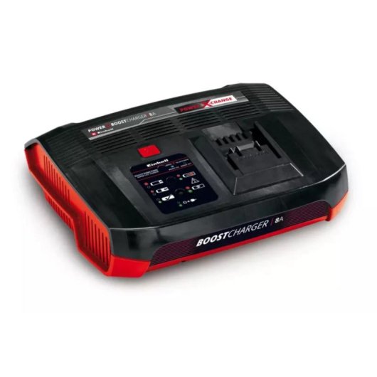 Cargador Einhell Power X-Change 8A 18V Boostcharger Negro/Rojo