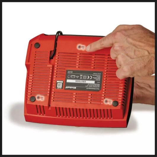 Cargador Einhell Power X-Change 8A 18V Boostcharger Negro/Rojo