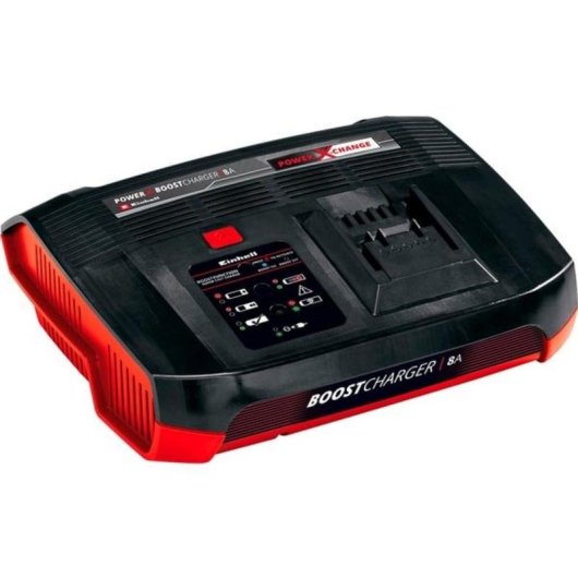 Cargador Einhell Power X-Change 8A 18V Boostcharger Negro/Rojo