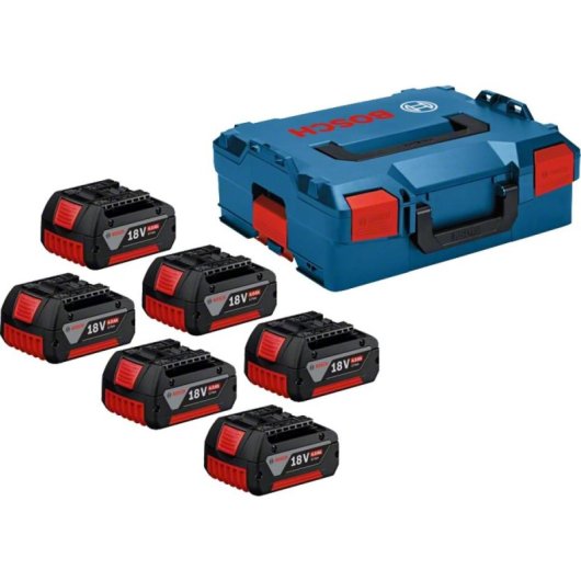 Batterie Bosch 1 600 A02 A2S 4 Ah 18 V Li-Ion 6 pièces