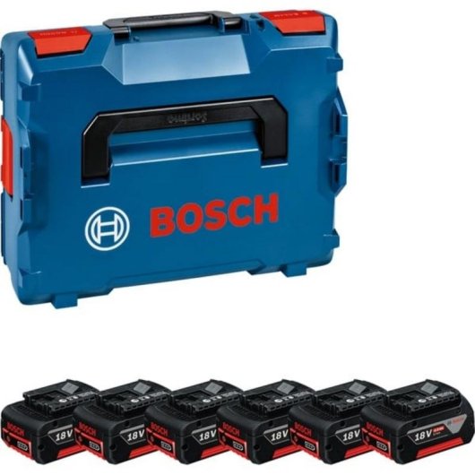 Batterie Bosch 1 600 A02 A2S 4 Ah 18 V Li-Ion 6 pièces