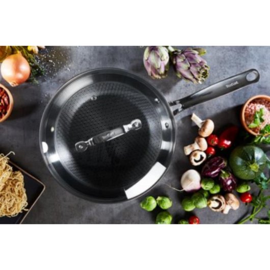 Bratpfanne Tefal E49704 Eternal Mesh Triply 24 cm Edelstahl