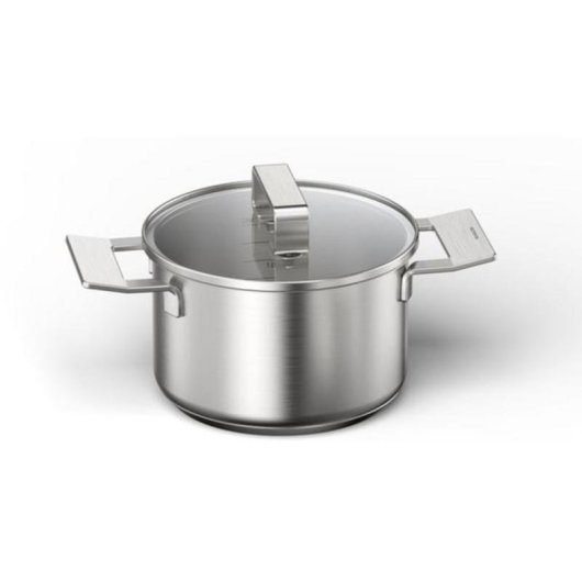 Kit de cacerolas Bosch HEZ9SE060, 6 piezas, acero inoxidable, inducción