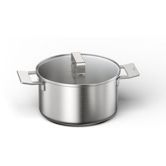 Kit de cacerolas Bosch HEZ9SE060, 6 piezas, acero inoxidable, inducción