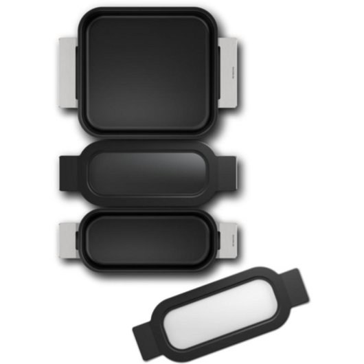 Conjunto de frigideiras Bosch HEZ9FF030 Indução Aço inoxidável 3 peças