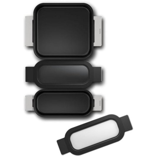 Conjunto de frigideiras Bosch HEZ9FF030 Indução Aço inoxidável 3 peças