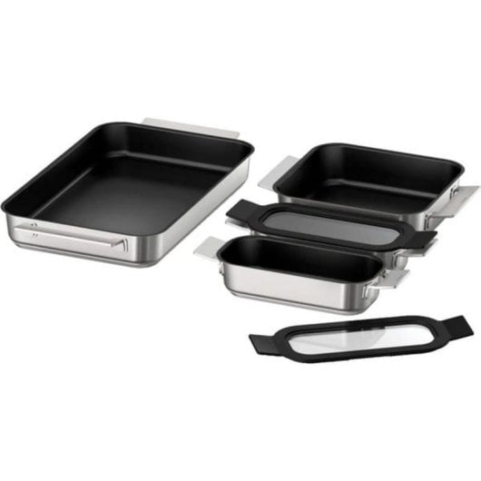 Juego de repostería Bosch HEZ9FF040, 3 piezas, acero inoxidable
