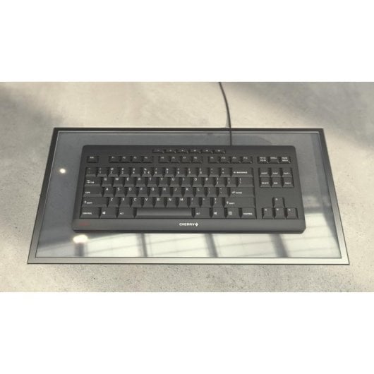 Teclado CHERRY STREAM KEYBOARD TKL cableado con switch de tijera QWERTZ Swiss blanco