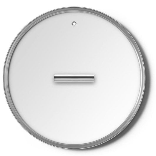 Tapa de vidrio Smeg CKFL2801 28 cm acero inoxidable transparente