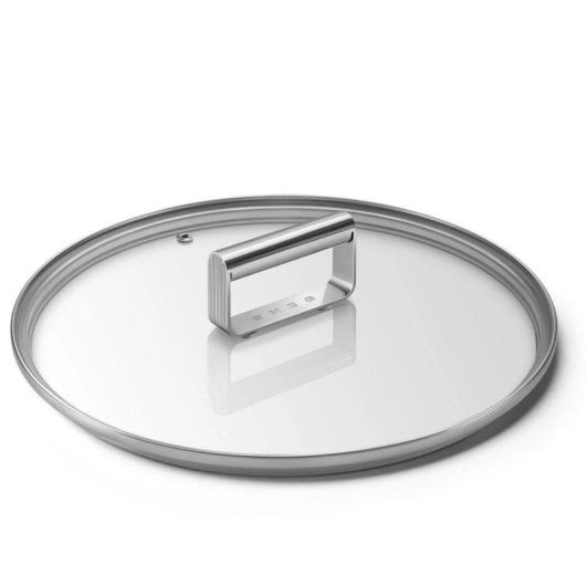 Tapa de vidrio Smeg CKFL2801 28 cm acero inoxidable transparente