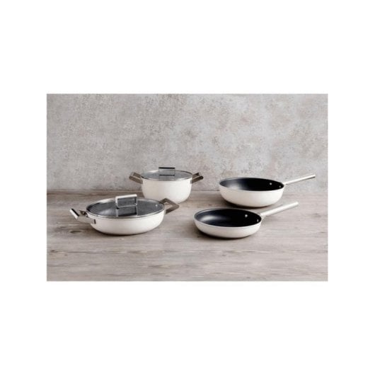 Tapa de vidrio Smeg CKFL2801 28 cm acero inoxidable transparente