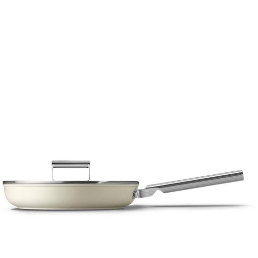 Sartén Smeg FPF2802CRM 28 cm Cerámica Beige Antiadherente