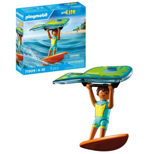Figura Playmobil My Life Windsurfista Multicolore Plastica