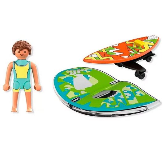 Figura Playmobil My Life Windsurfista Multicolore Plastica