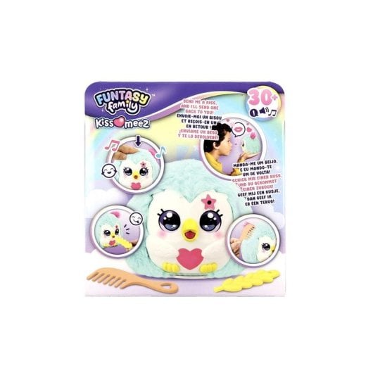 Juguete Interactivo Jumbo Kiss-meez Búho Peluche Sonoro 3 Años