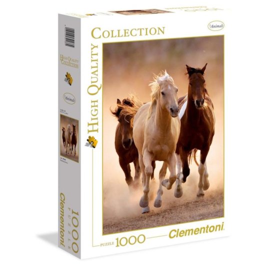 Puzle de 1000 piezas Clementoni Animales Caballos para adultos