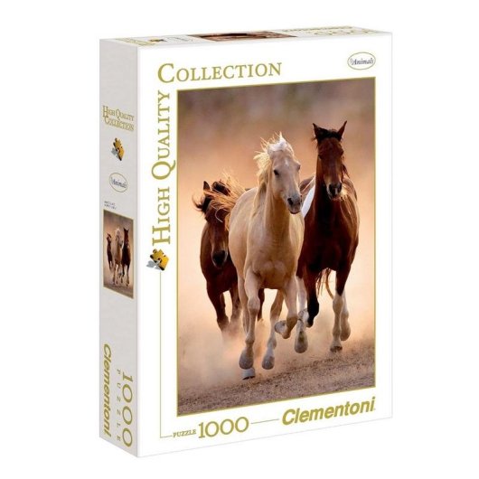 Puzle de 1000 piezas Clementoni Animales Caballos para adultos