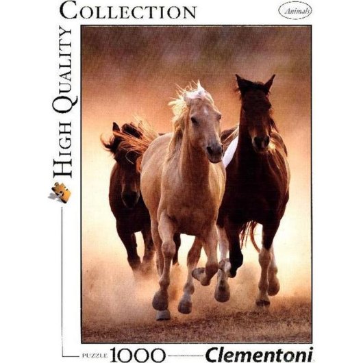 Puzle de 1000 piezas Clementoni Animales Caballos para adultos