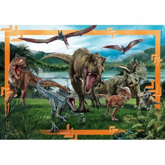 Puzzle Clementoni Supercolor 23770 Dinosaurios 104 piezas