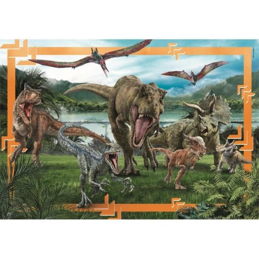Puzzle Clementoni Supercolor 23770 Dinosaurios 104 piezas